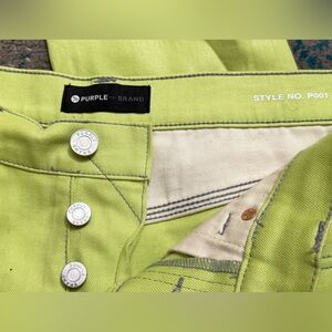 Purple Brand Men's Skinny Jeans - Lime Green